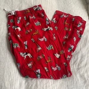 Holiday dog themed pajama pants